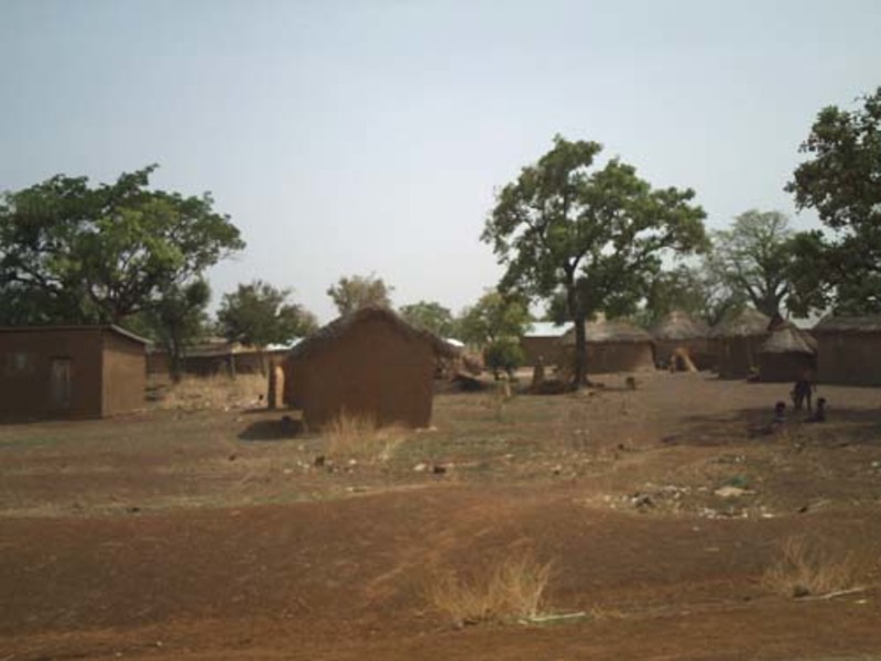 Habitations dans la région de la savane au Togo