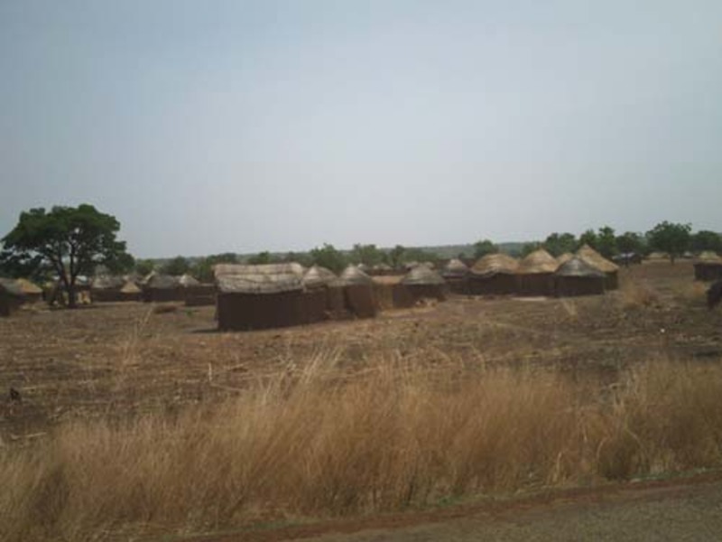 Habitations dans la région de la savane au Togo